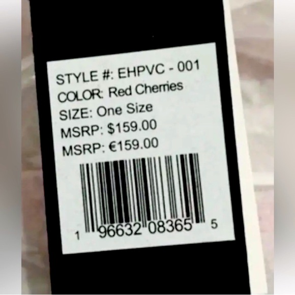 ED HARDY CHERRY LARGE CLEAR TOTE NWT - Picture 3 of 10